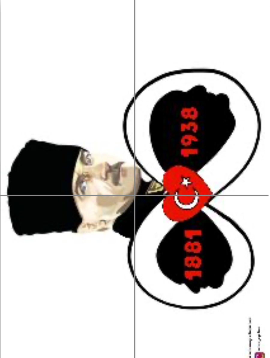 ( PANO 3) Atatürk’lü Sonsuzluk Sembolü 4 A4 RENKLİ