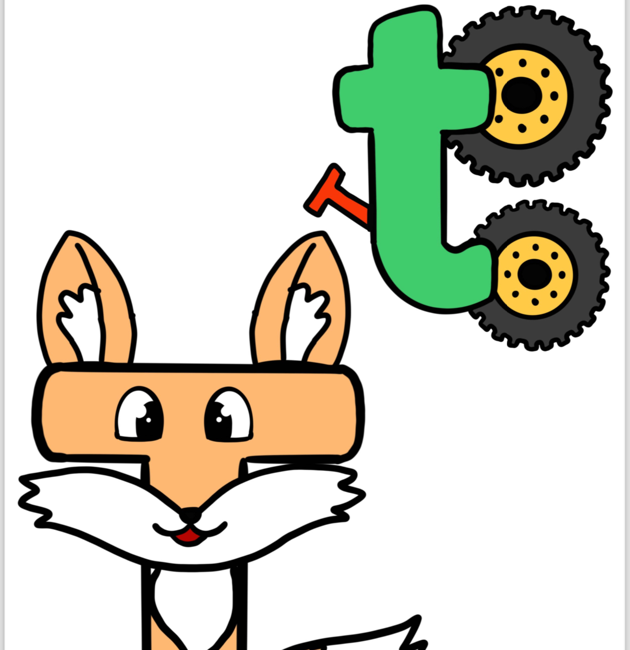 T Sesi İnteraktif Defter Etkinliği ( Tilki ve Traktör)