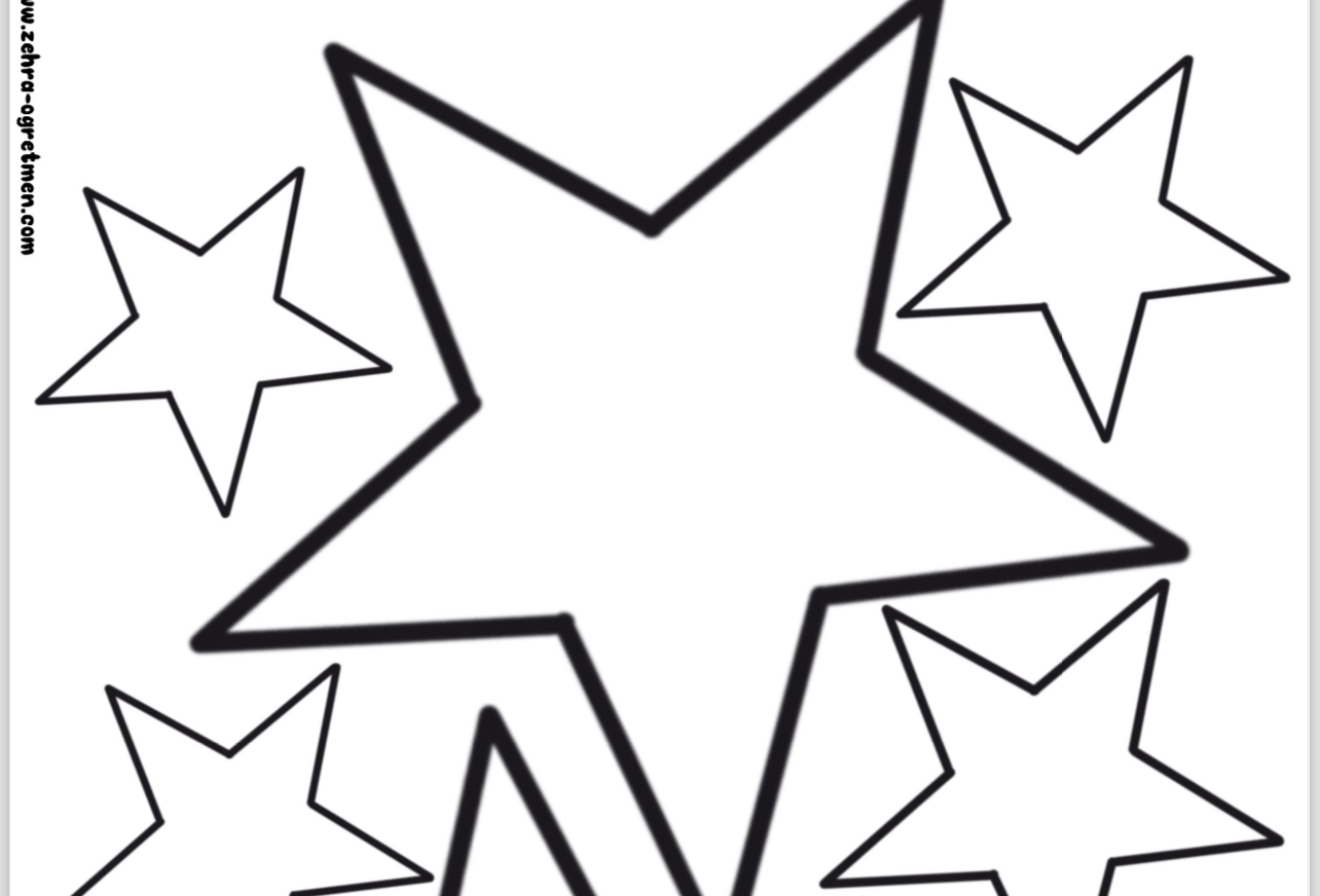 (10 Kasım Pano 5) Yıldız Şablonu