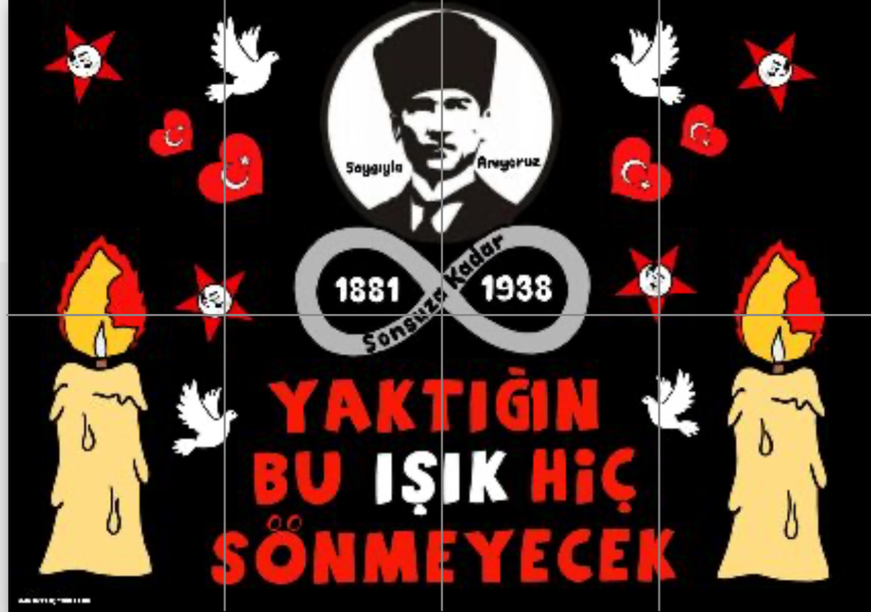 8 A4 Yaktığın Bu Işık Hiç Sönmeyecek Panosu