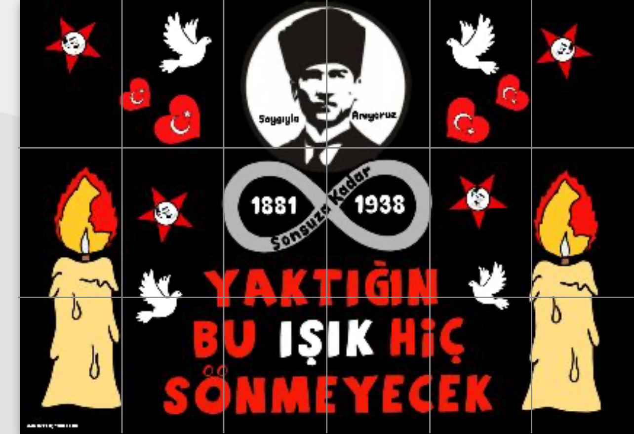 18 A4 Yaktığın Bu Işık Hiç Sönmeyecek Panosu