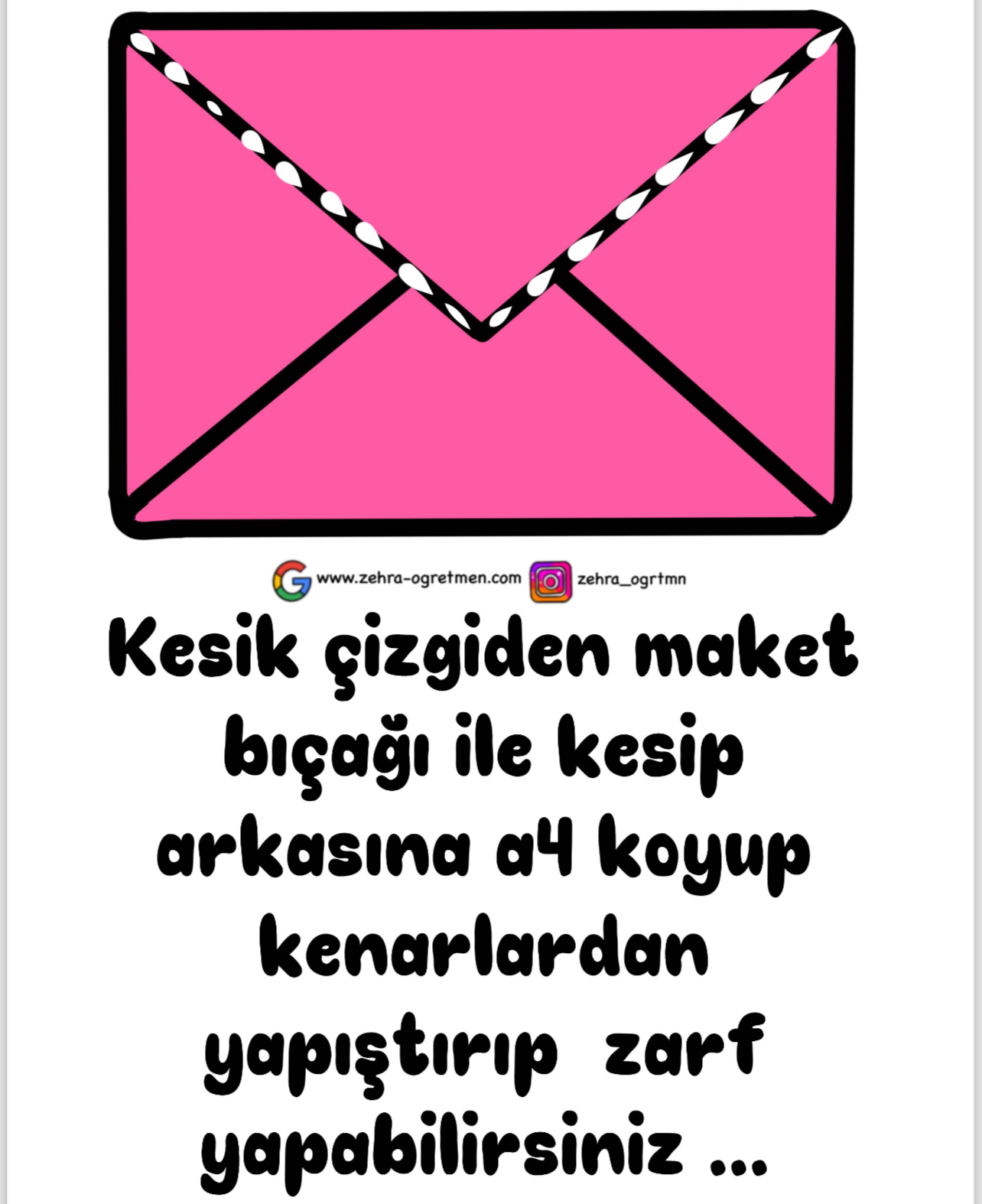 ( PANO 1) Öğretmenler Günü Panosu Zarflar