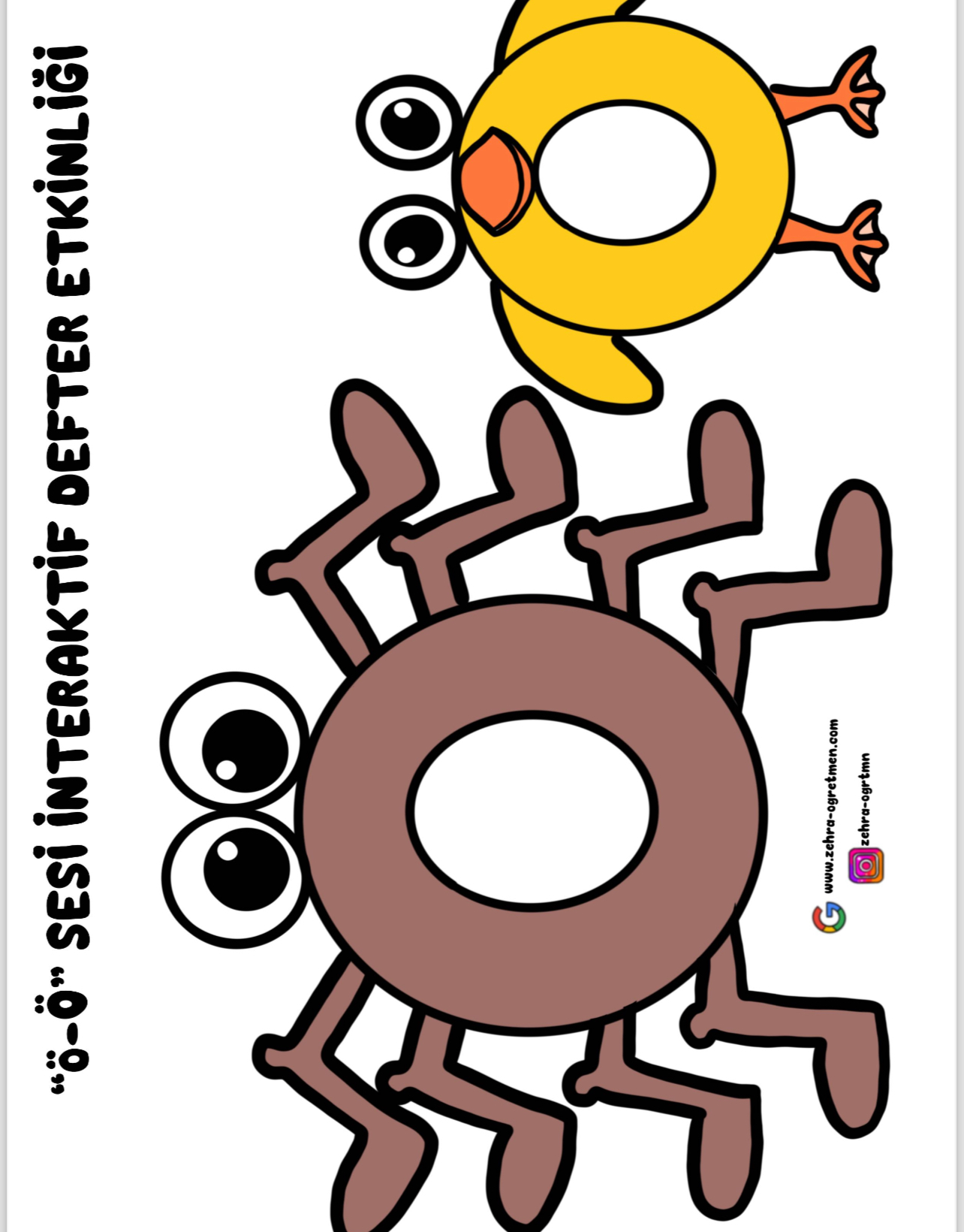 Ö Sesi İnteraktif Defter Etkinliği