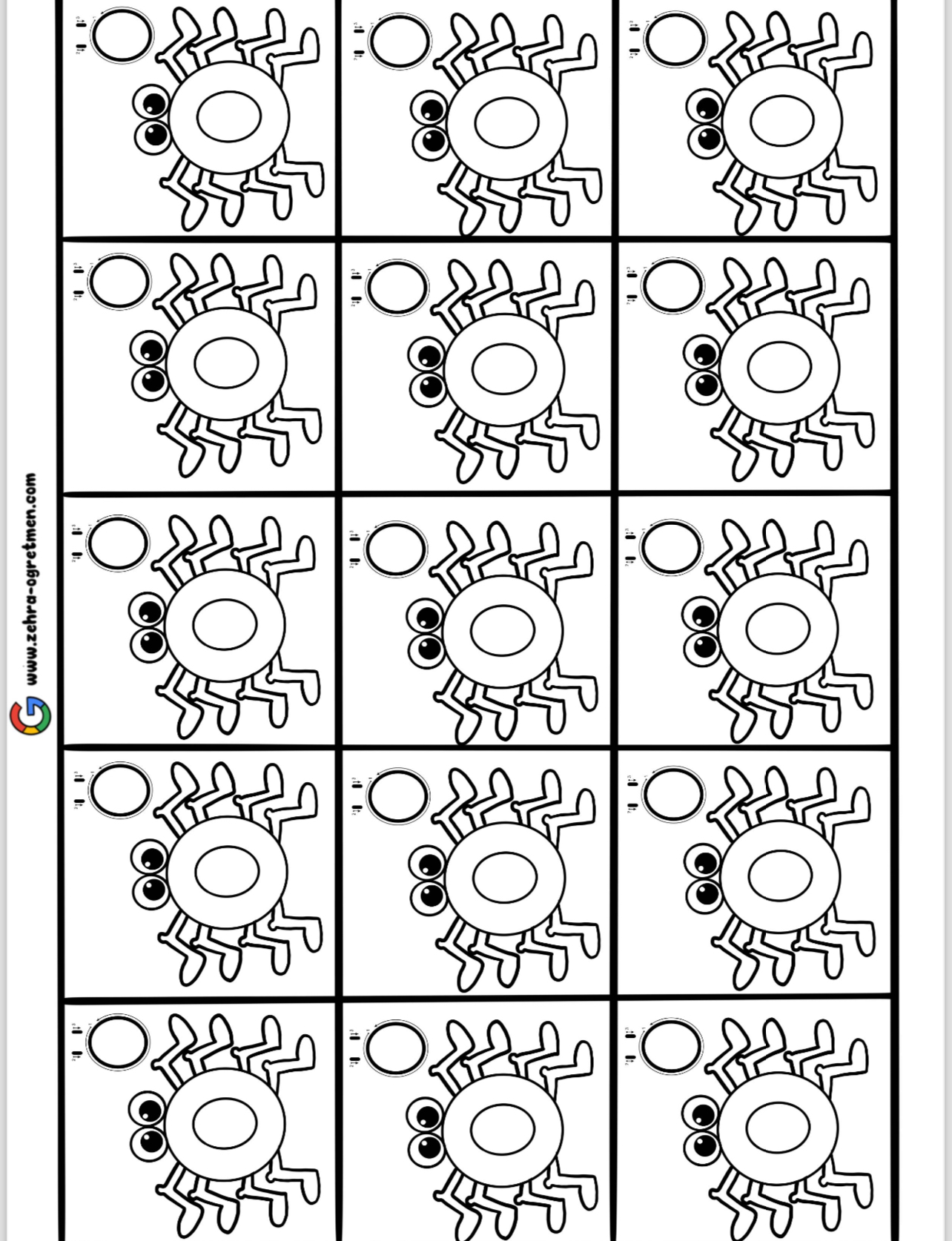 Ö Sesi Deftere Yapıştırmalık Görseller RENKSİZ ( 15 24 30 48 Öğrenci İçin )