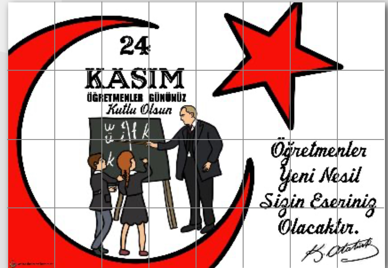 ( PANO 7) Atatürklü Pano 32 A4 RENKLİ