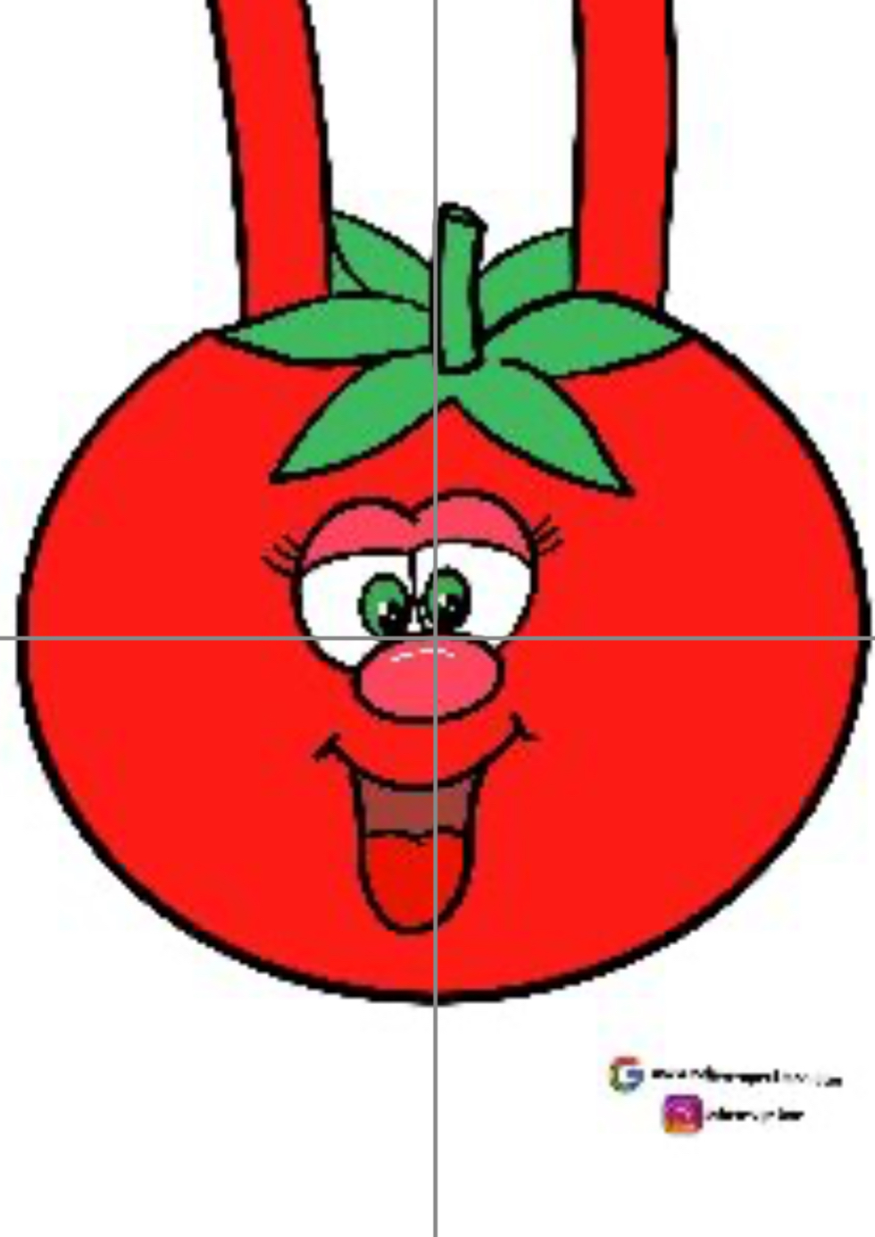 Yerli Malı Domates Kostümü 4 A4 RENKLİ