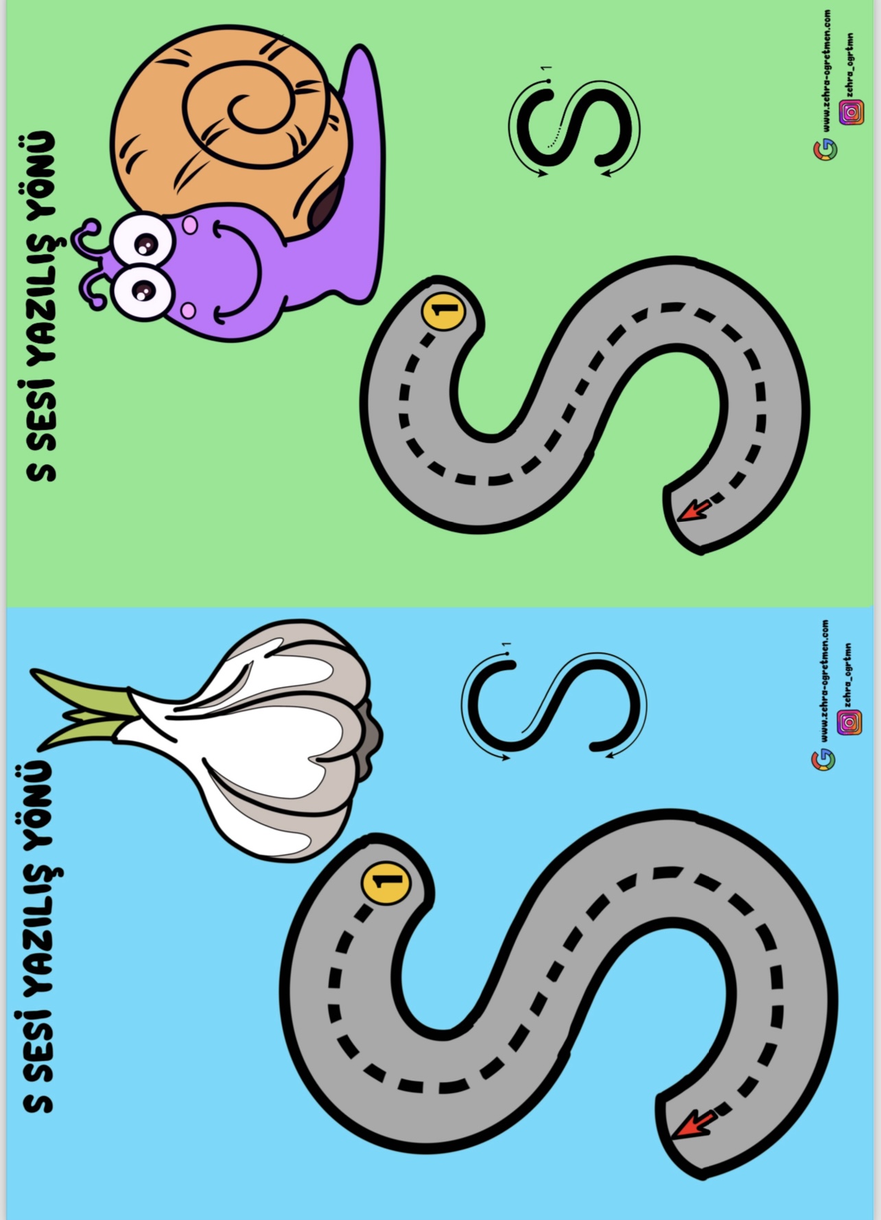 S Sesi Yazılış Yönü Etkinliği