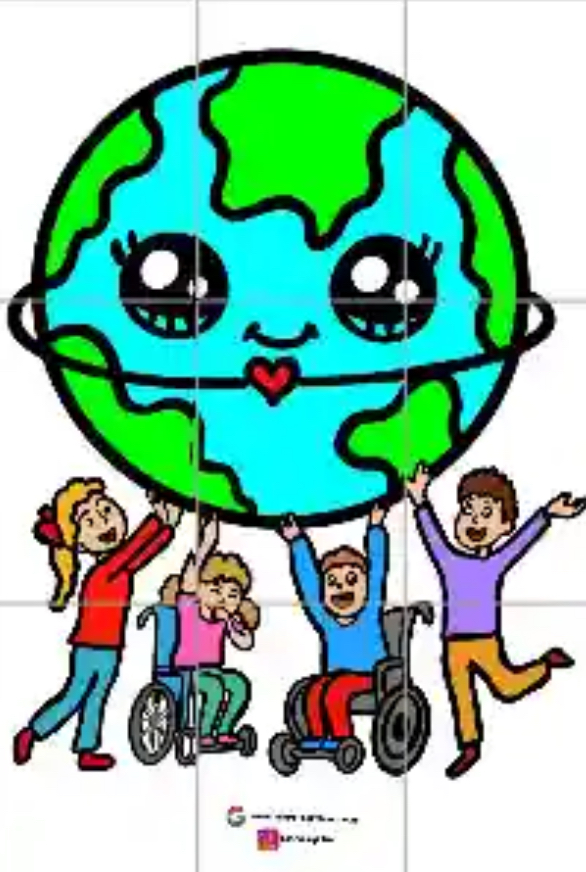 9 A4 Dünyayı Tutan Çocuklar RENKLİ