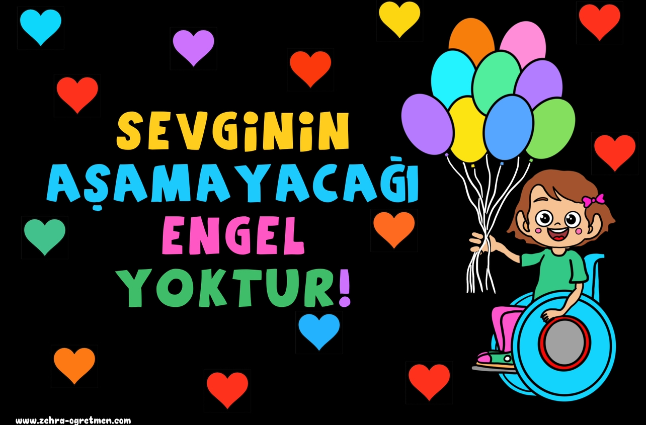 Sevginin Aşamayacağı Engel Yoktur Panosu RENKLİ KALPLER