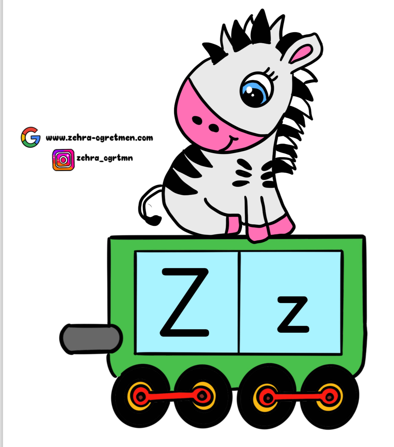 Ses Grupları Treni 4. Grup ( ZÇGŞCP ) BÜYÜK BOY RENKLİ RENKSİZ