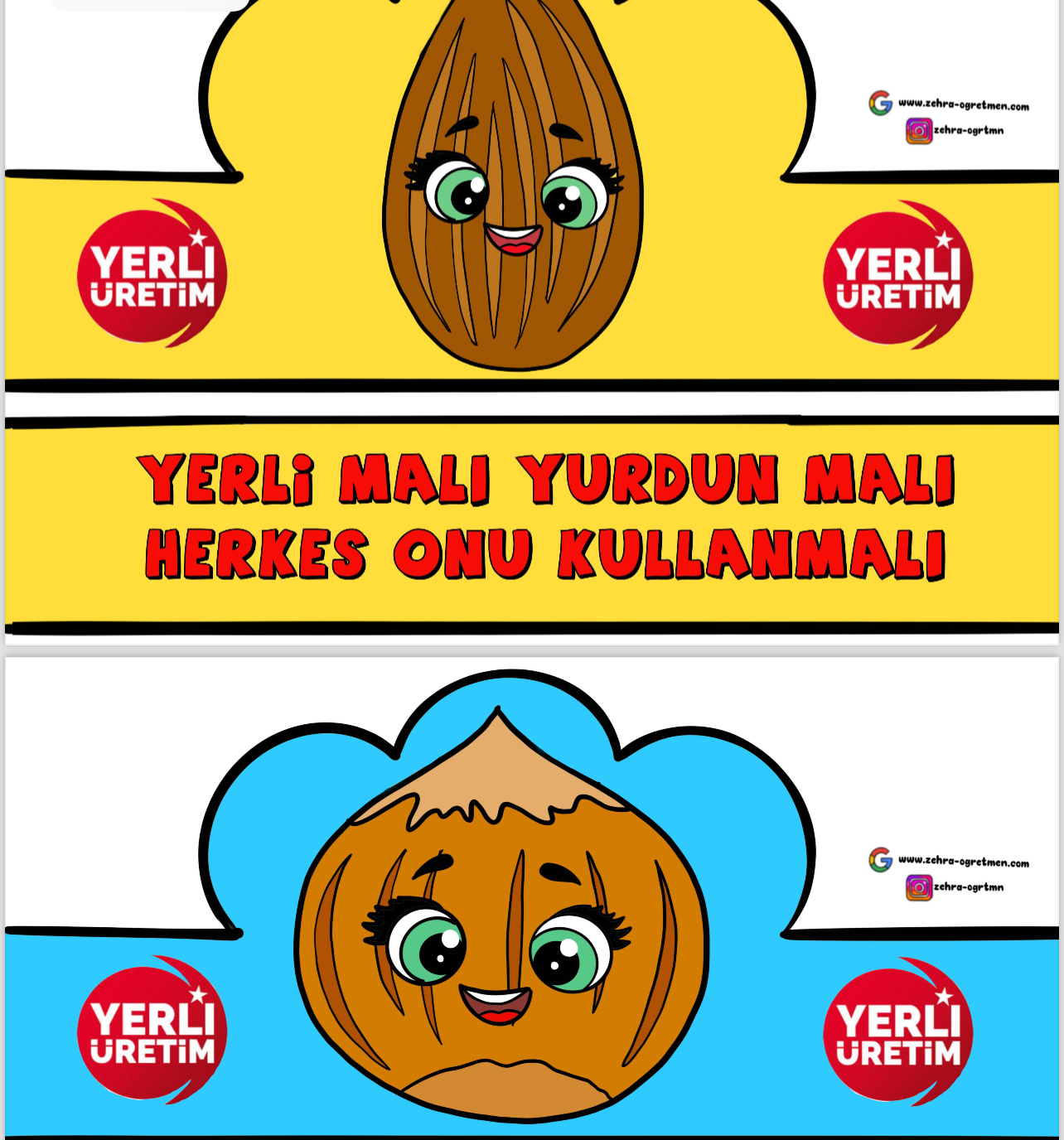 Badem ve Fındık Taçları RENKLİ RENKSİZ