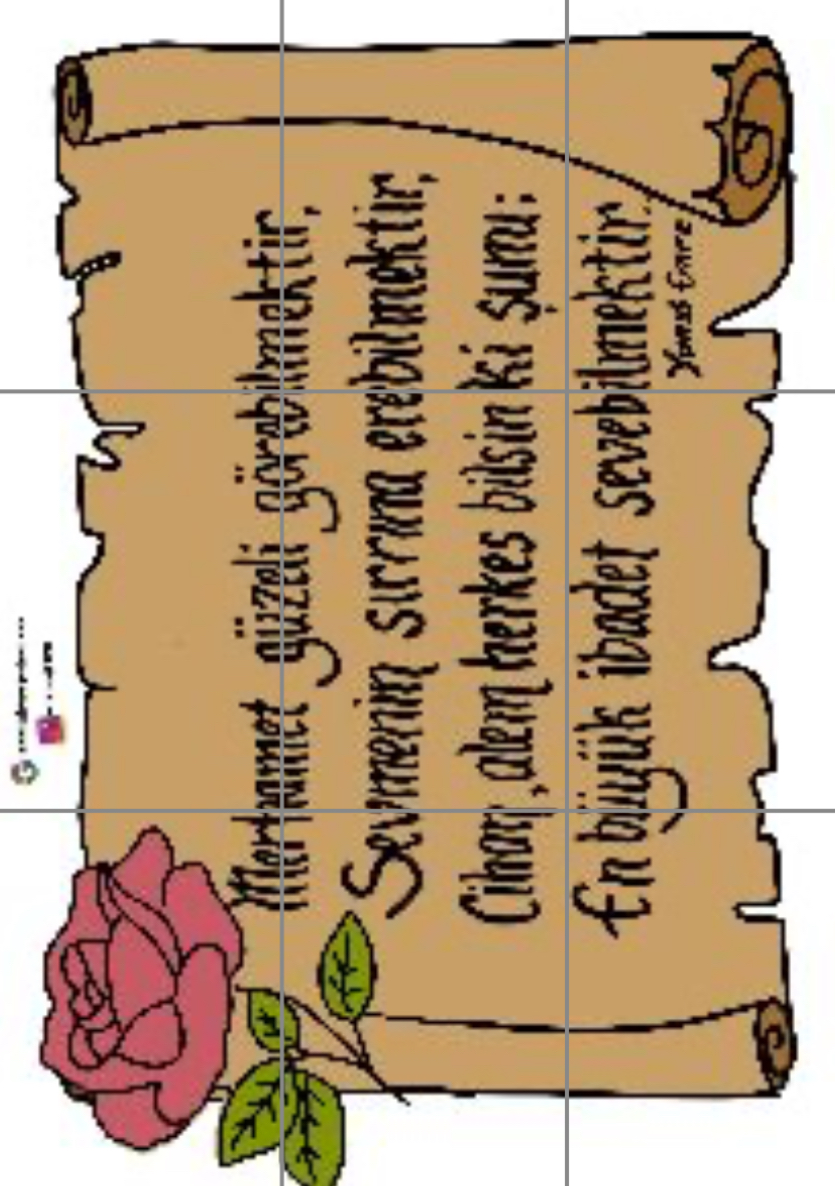 9 A4 Merhamet Güzeli Görebilmektir RENKLİ