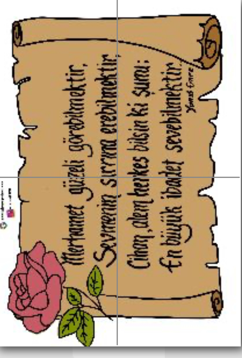 4 A4 Merhamet güzeli görebilmektir RENKLİ