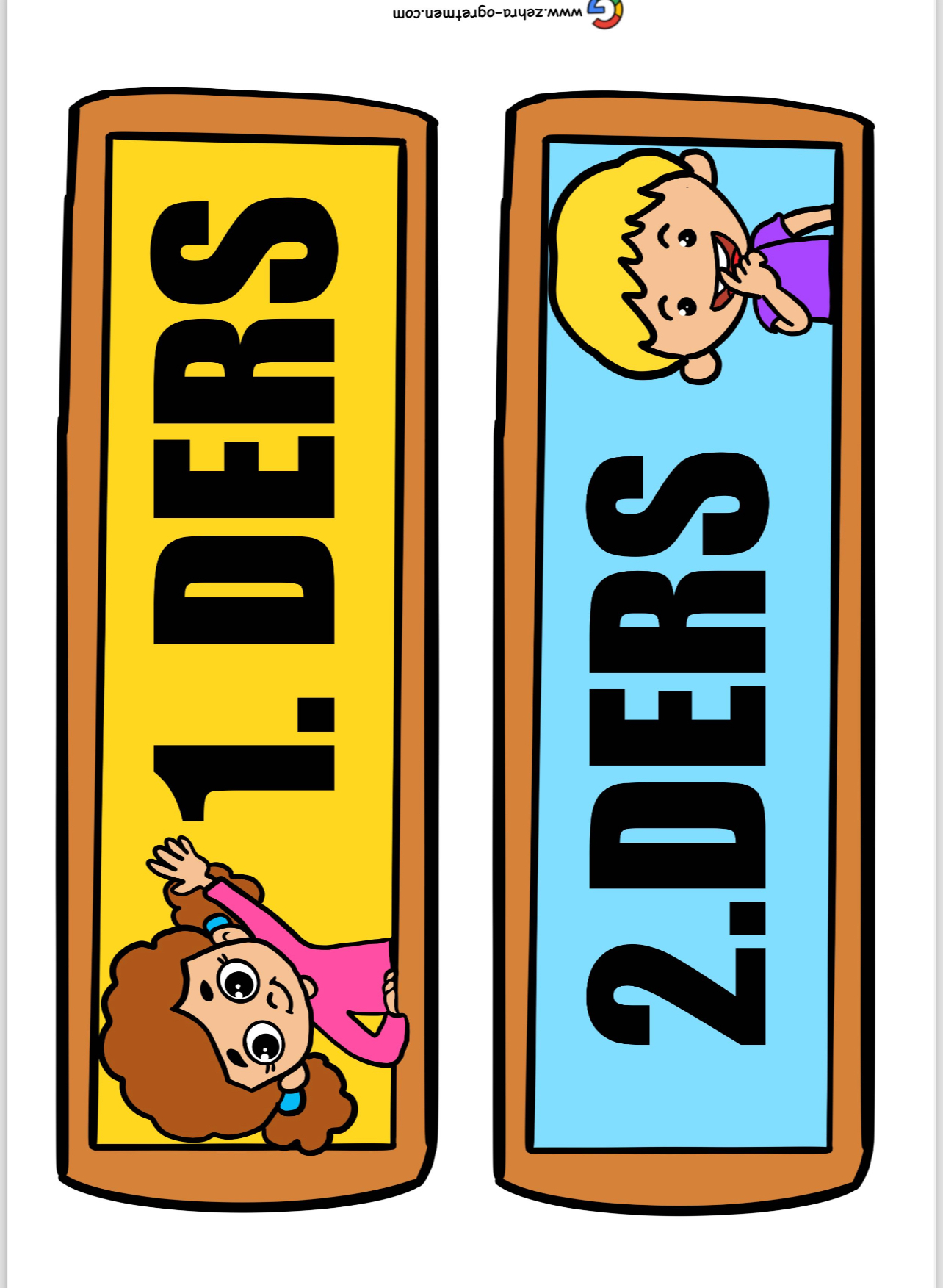 Öğretmenim Kaçıncı Dersteyiz ( Dersler ) RENKLİ