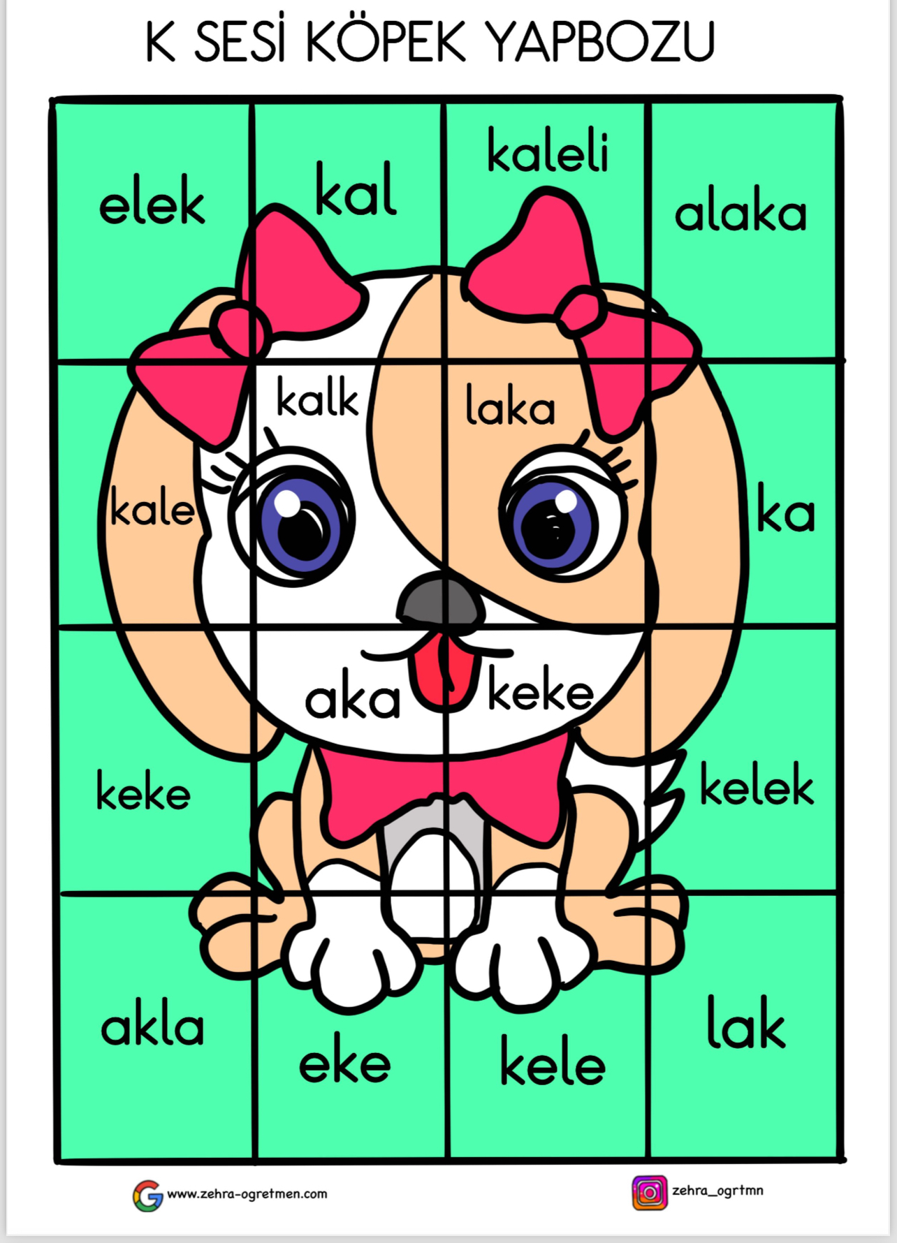 K Sesi Köpek Puzzle