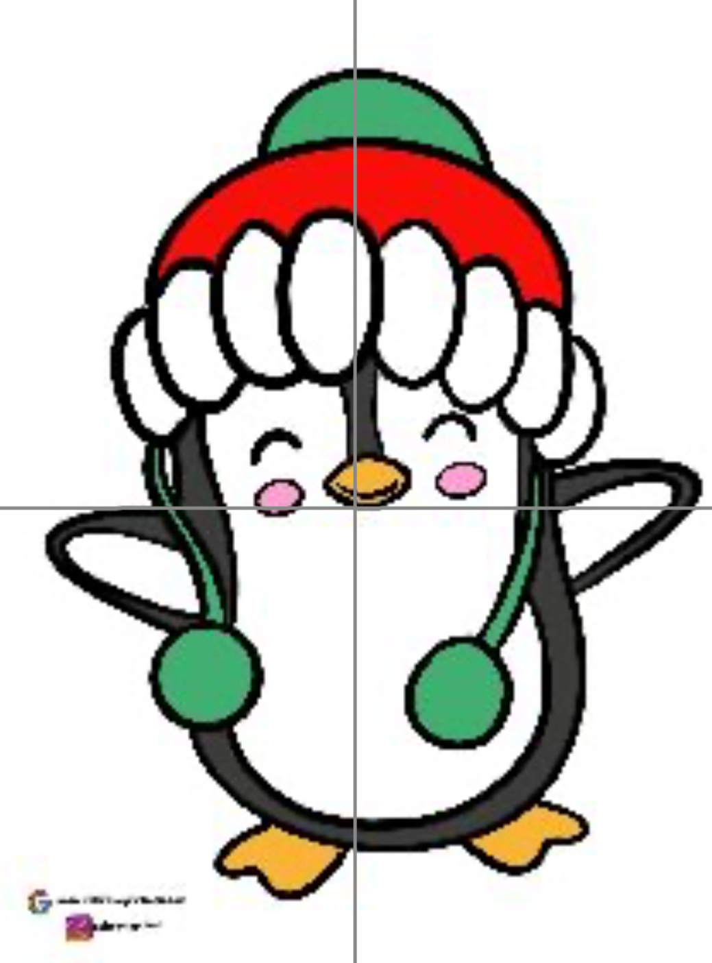 4 A4 Penguen 5 RENKLİ RENKSİZ