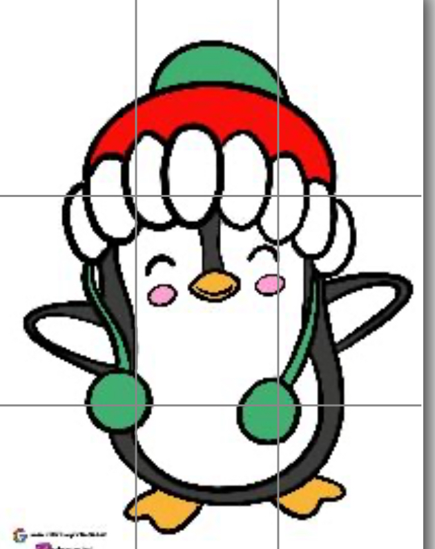 9 A4 Penguen 5 RENKLİ RENKSİZ