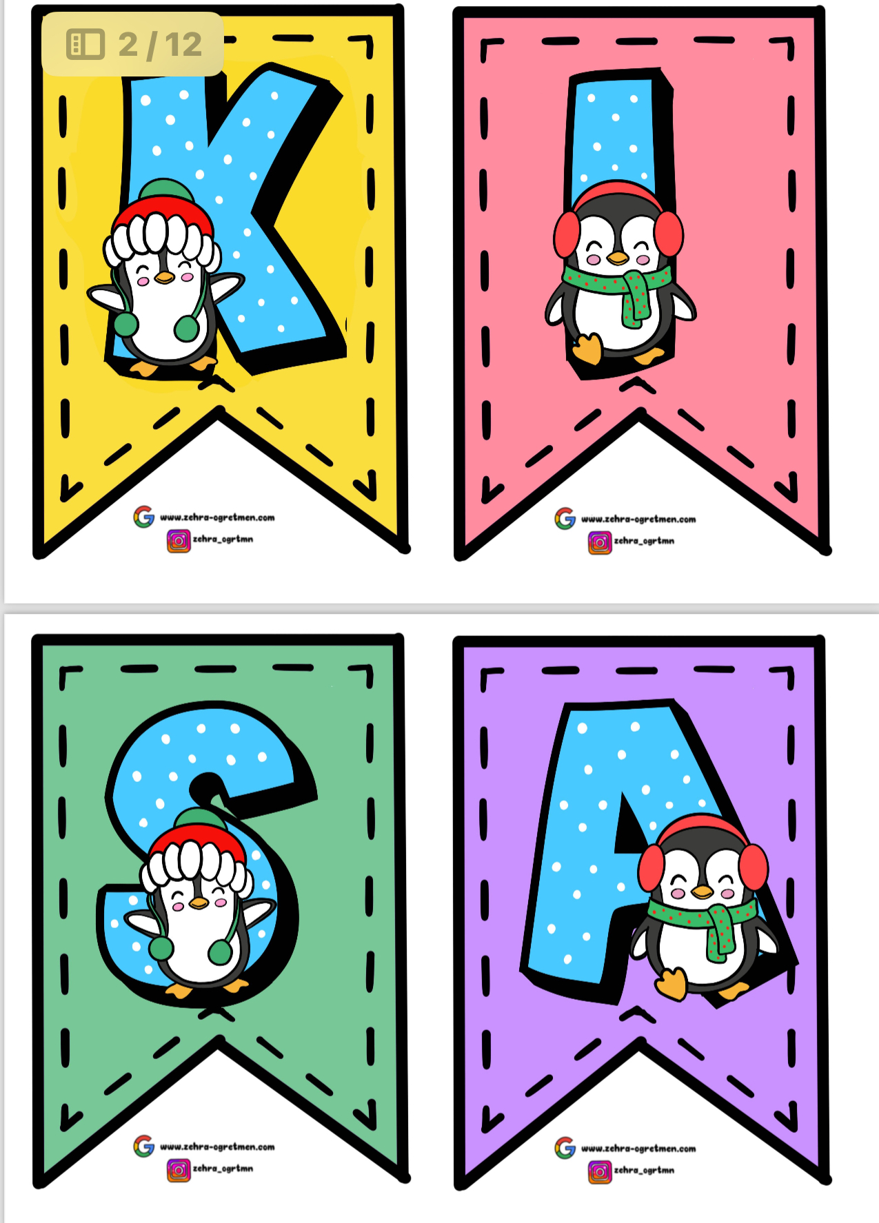 Kısa Bir Mola Penguenli Flama RENKLİ RENKSİZ