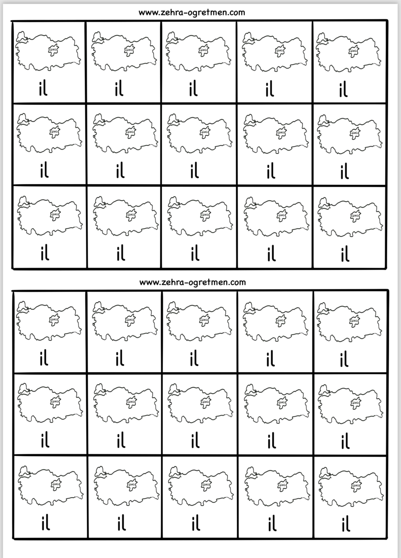 İ SESİ DEFTER DİKTE GÖRSELLERİ ( 30 Öğrenci İçin RENKSİZ)