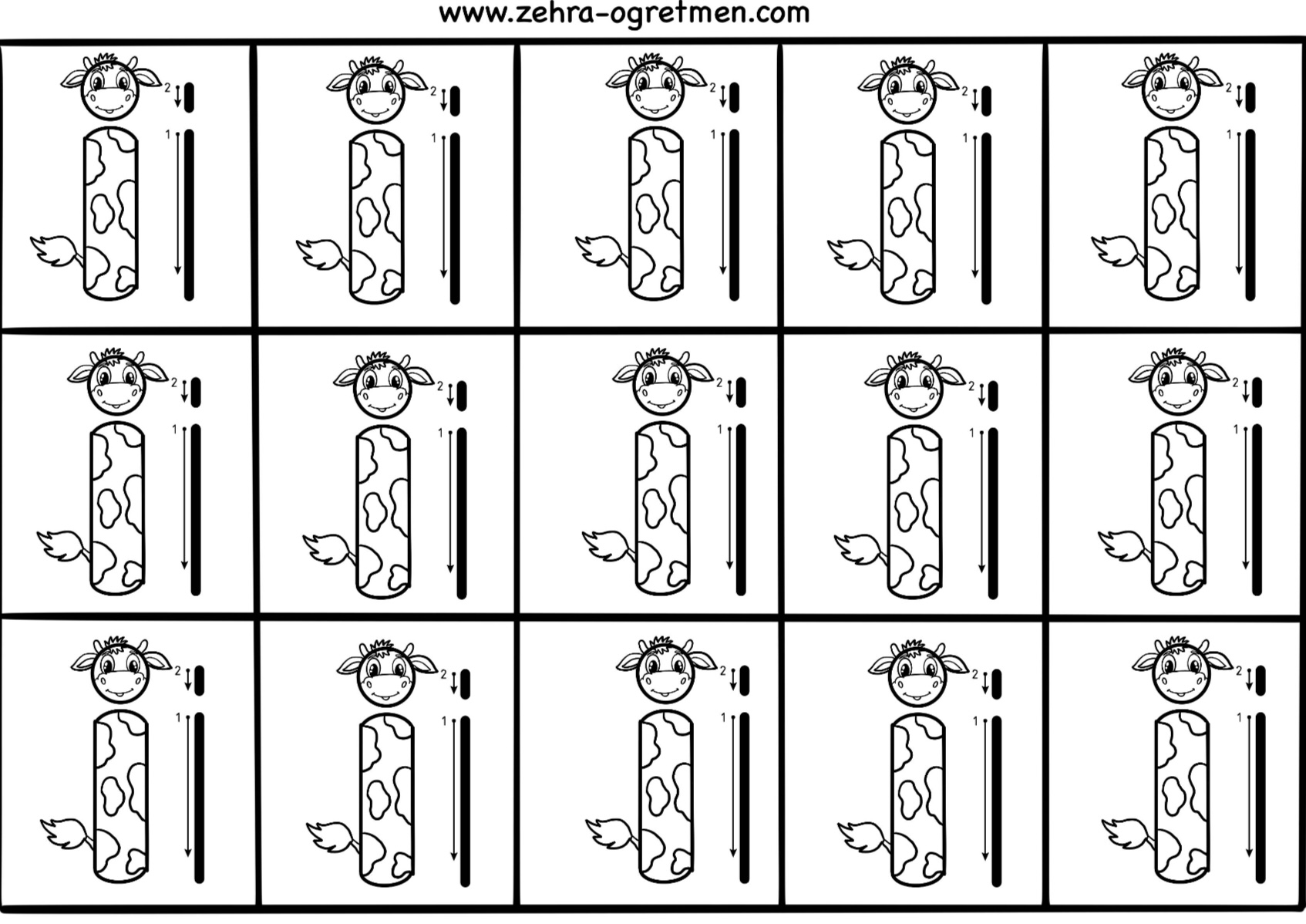 İ SESİ DEFTERE YAPIŞTIRMALIK GÖRSEL ( 15 24 30 48 Öğrenci İçin)