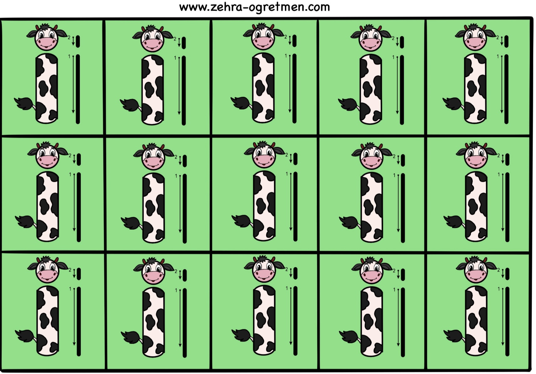 İ SESİ DEFTERE YAPIŞTIRMALIK GÖRSEL (15 24 30 48 Öğrenci İçin RENKLİ)