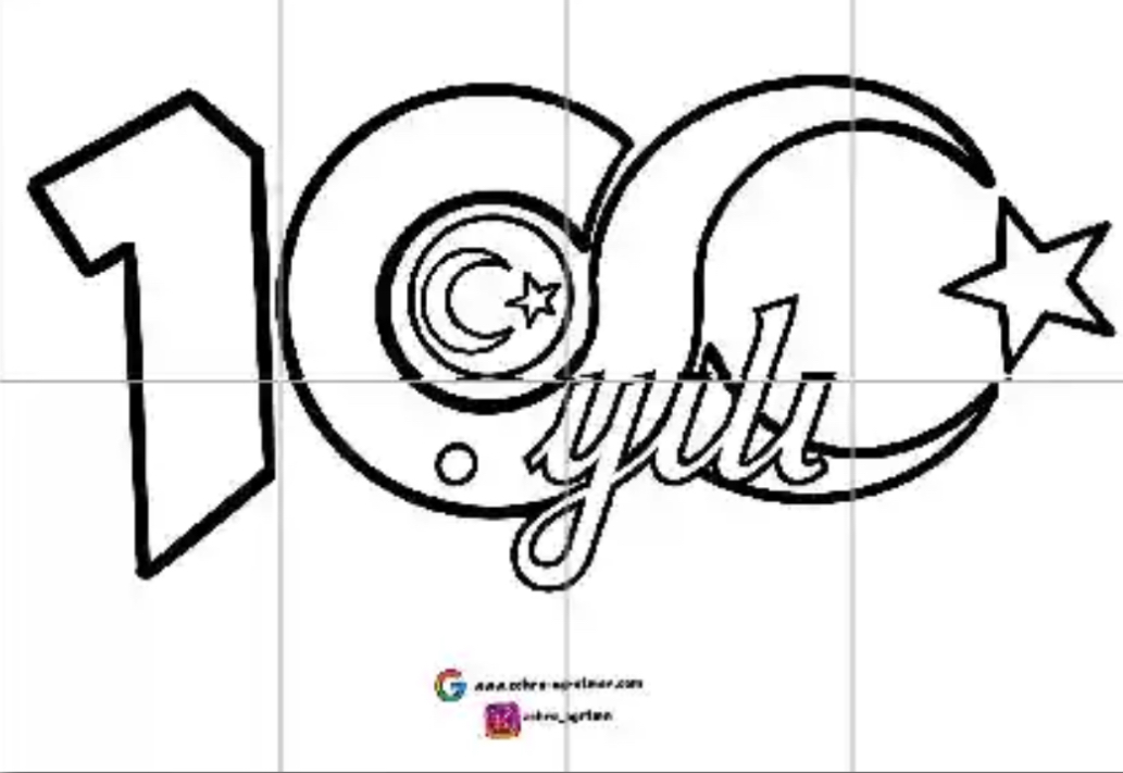 29 Ekim 100.Yıl Logosu 1 ( 8 A4) RENKSİZ