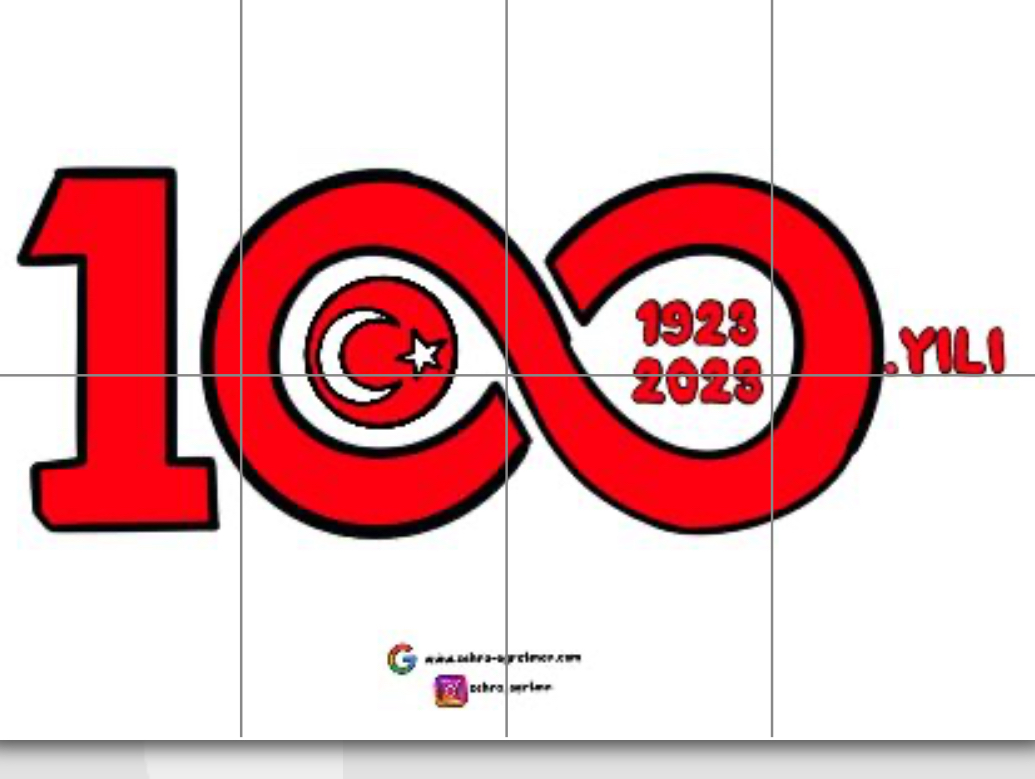 29 Ekim 100. Yıl Logosu 2 ( 8 A4) RENKLİ