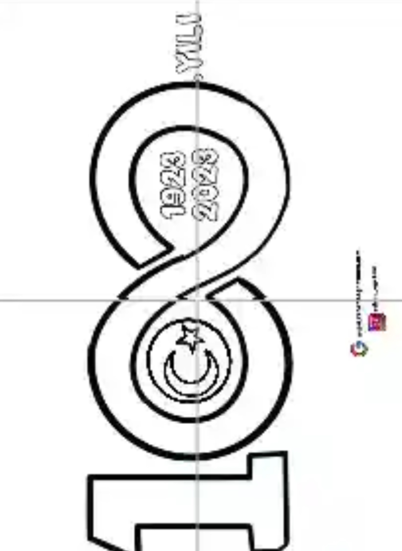 29 Ekim 100.Yıl Logosu 2 (4A4) RENKSİZ