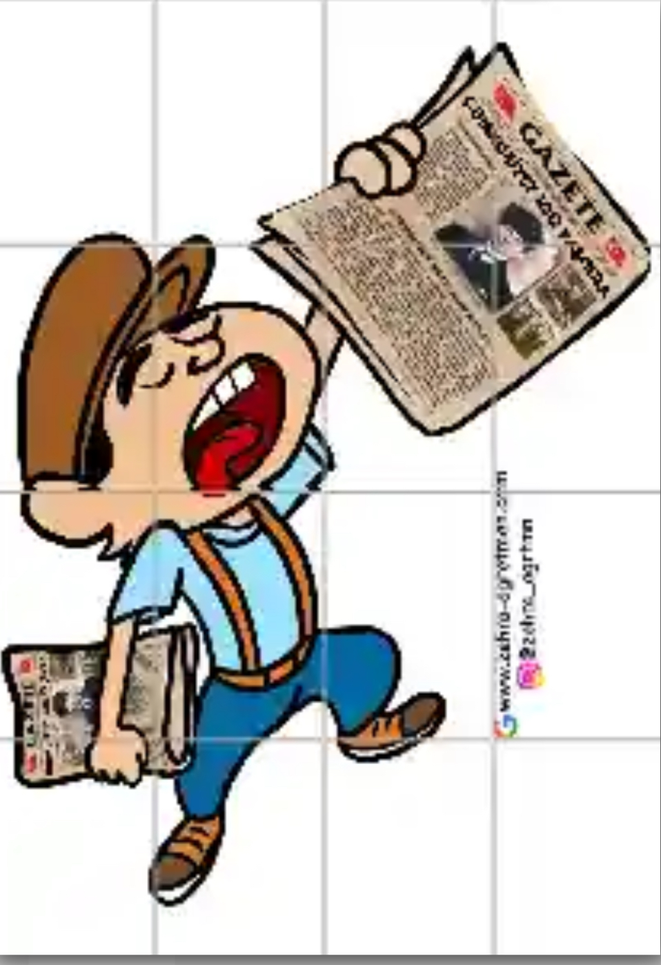 Cumhuriyet 100 Yaşında Gazetesi Satan Çocuk 1 ( 16 A4 RENKLİ)