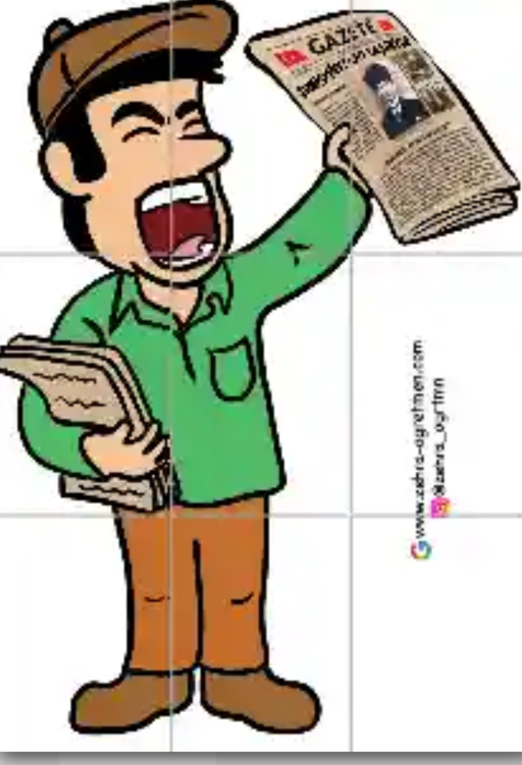 Cumhuriyet 100 Yaşında Gazetesi Satan Çocuk 2 ( 9 A4 RENKLİ)