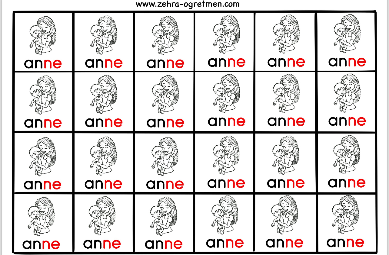 N SESİ DEFTER DİKTE GÖRSELLERİ ( 24 Öğrenci İçin RENKSİZ)