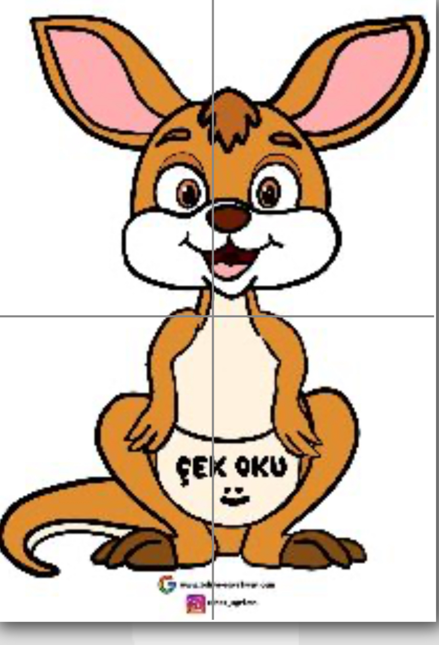 N Sesi Çek Oku Kanguru ( 4 A4 )