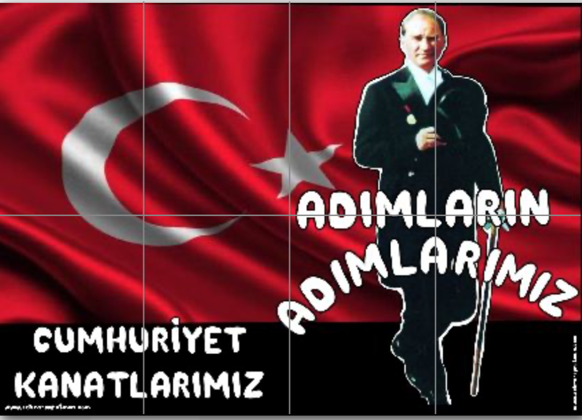 Adımların Adımlarımız Cumhuriyet Kanatlarımız ATATÜRK 1 YATAY (8 A4)