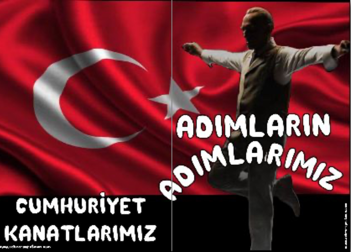 Adımların Adımlarımız Cumhuriyet Kanatlarımız ATATÜRK 2 YATAY ( 2 A4)