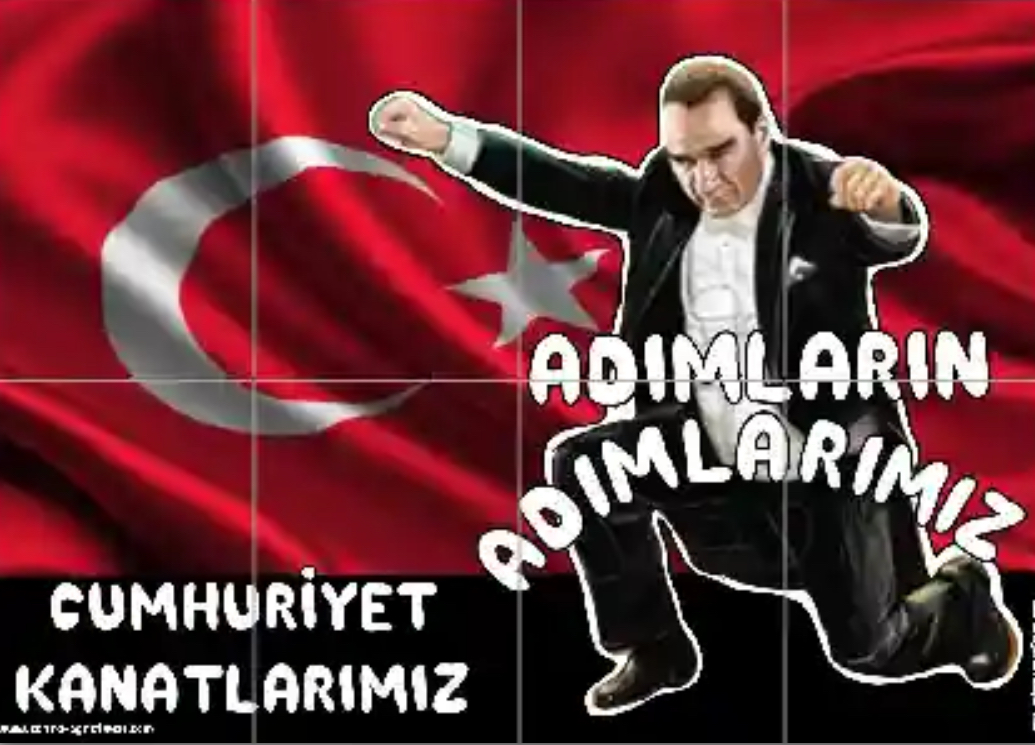 Adımların Adımlarımız Cumhuriyet Kanatlarımız ATATÜRK 3 YATAY ( 8 A4 )