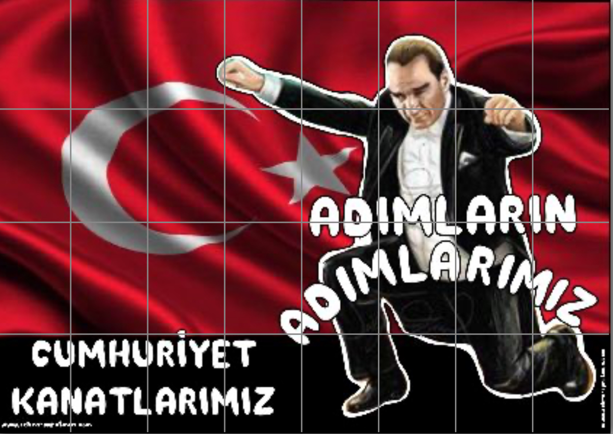 Adımların Adımlarımız Cumhuriyet Kanatlarımız ATATÜRK 3 YATAY ( 32 A4 )