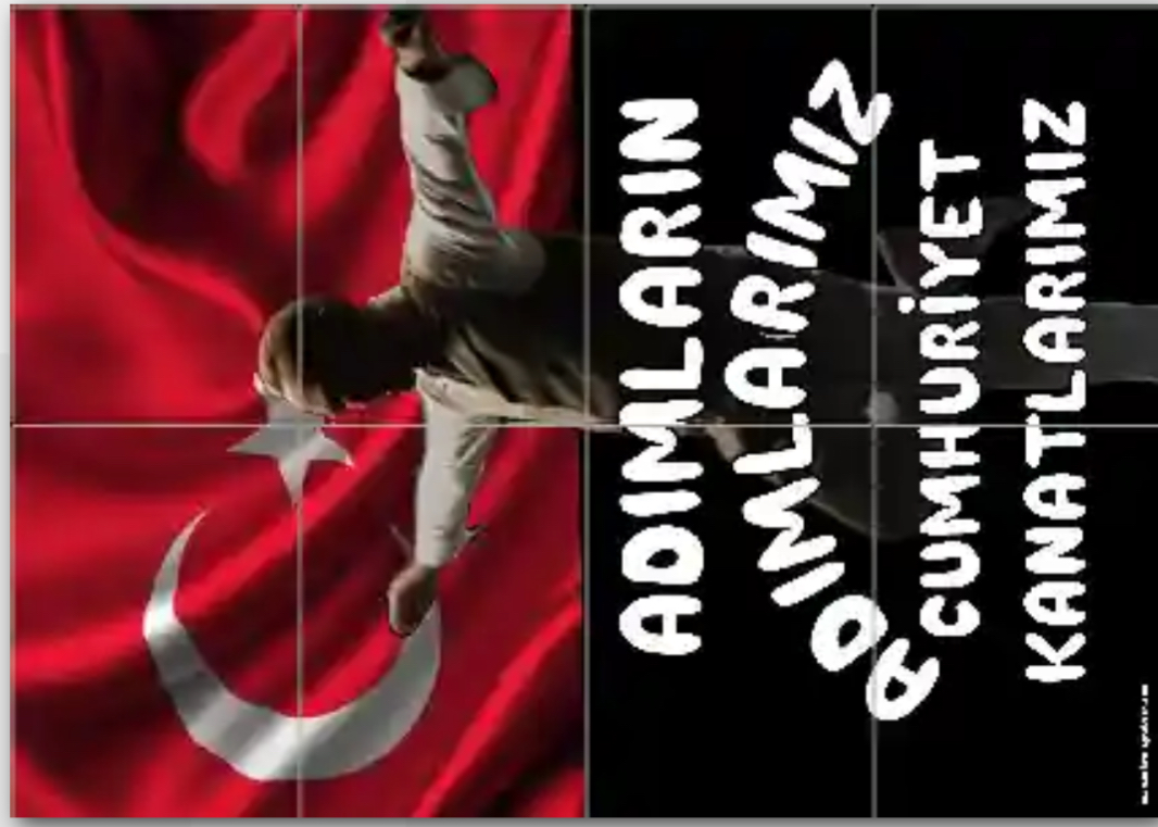 Adımların Adımlarımız Cumhuriyet Kanatlarımız ATATÜRK 4 DİKEY ( 8 A4 )