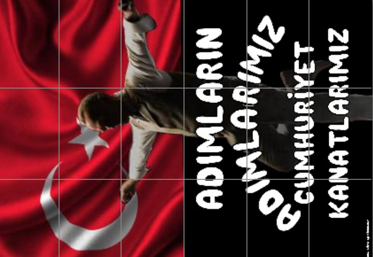 Adımların Adımlarımız Cumhuriyet Kanatlarımız ATATÜRK 4 DİKEY ( 18 A4 )