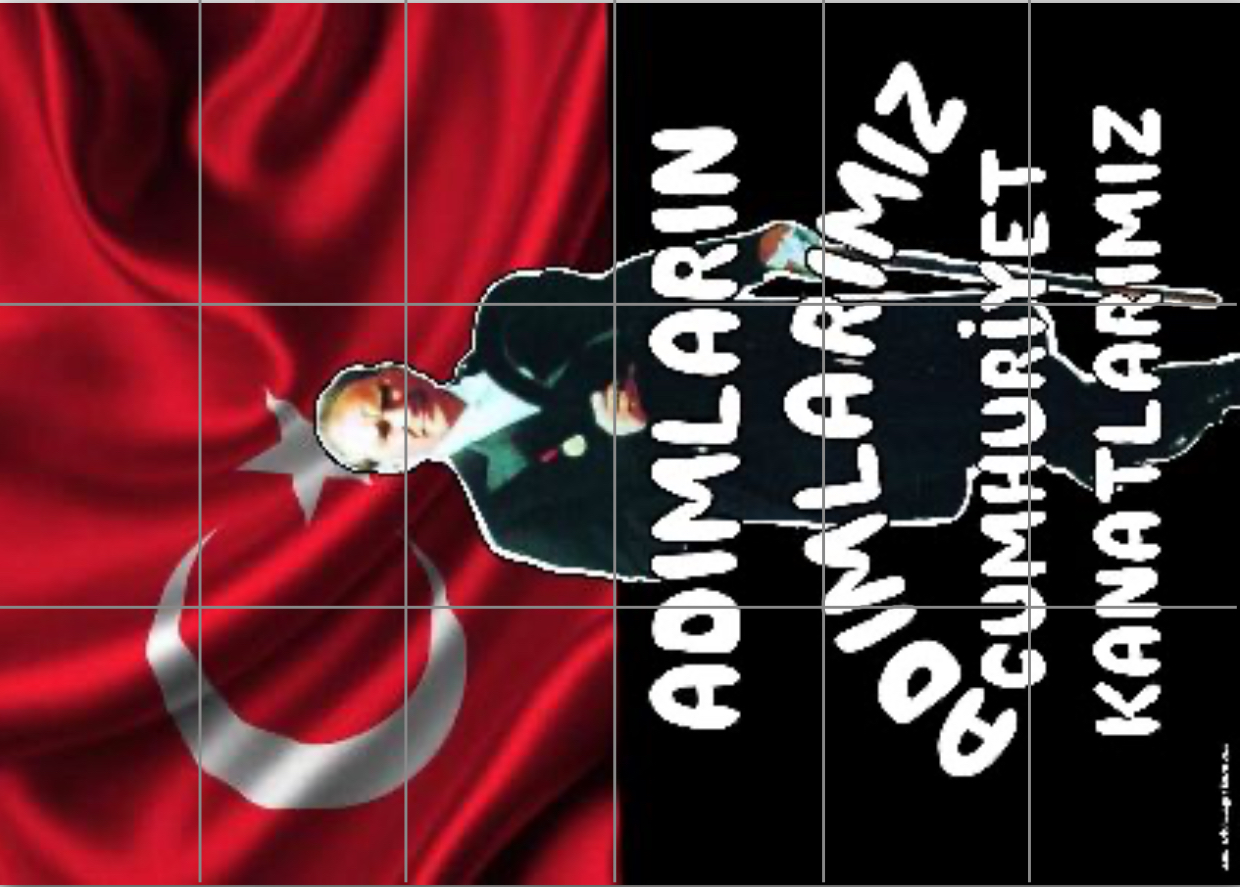 Adımların Adımlarımız Cumhuriyet Kanatlarımız ATATÜRK 5 DİKEY ( 18  A4 )