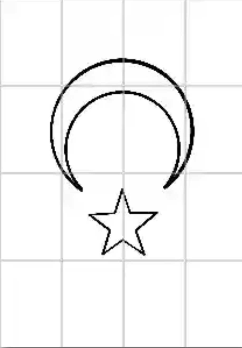 16 A4 Türk Bayrağı RENKSİZ