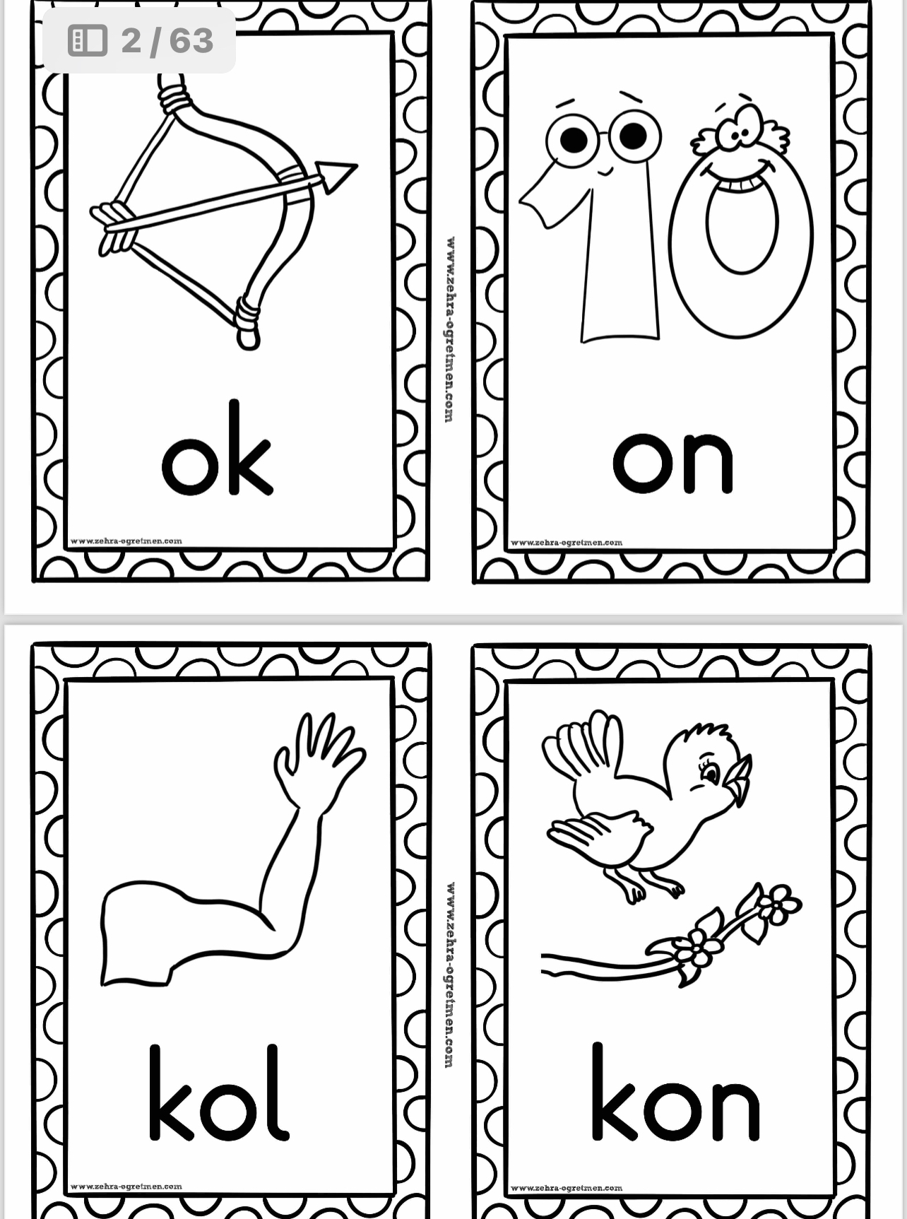 OMUTÜY GÖRSEL KARTLAR 126 ADET RENKSİZ