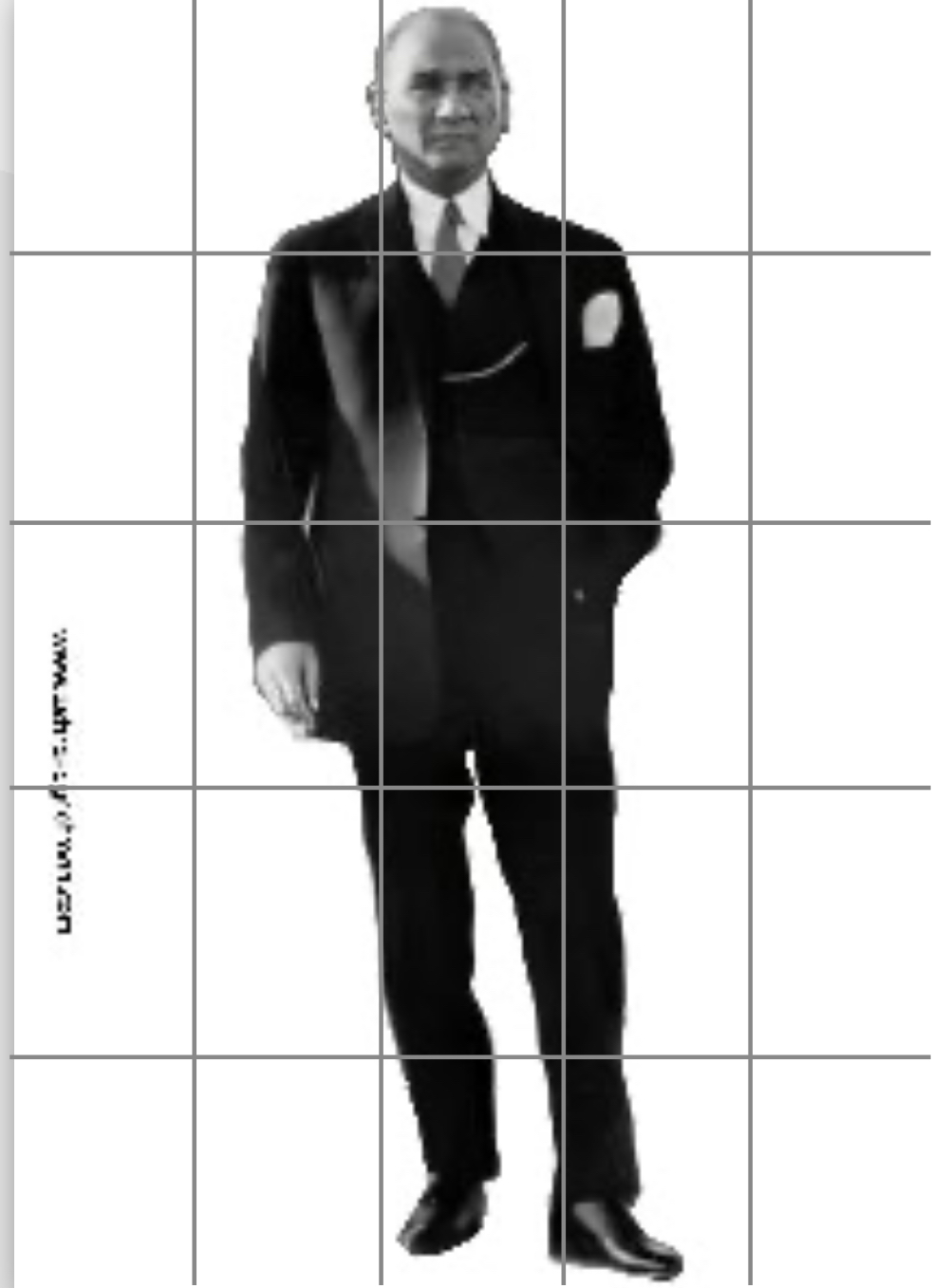 Ayakta Duran Atatürk 25  A4