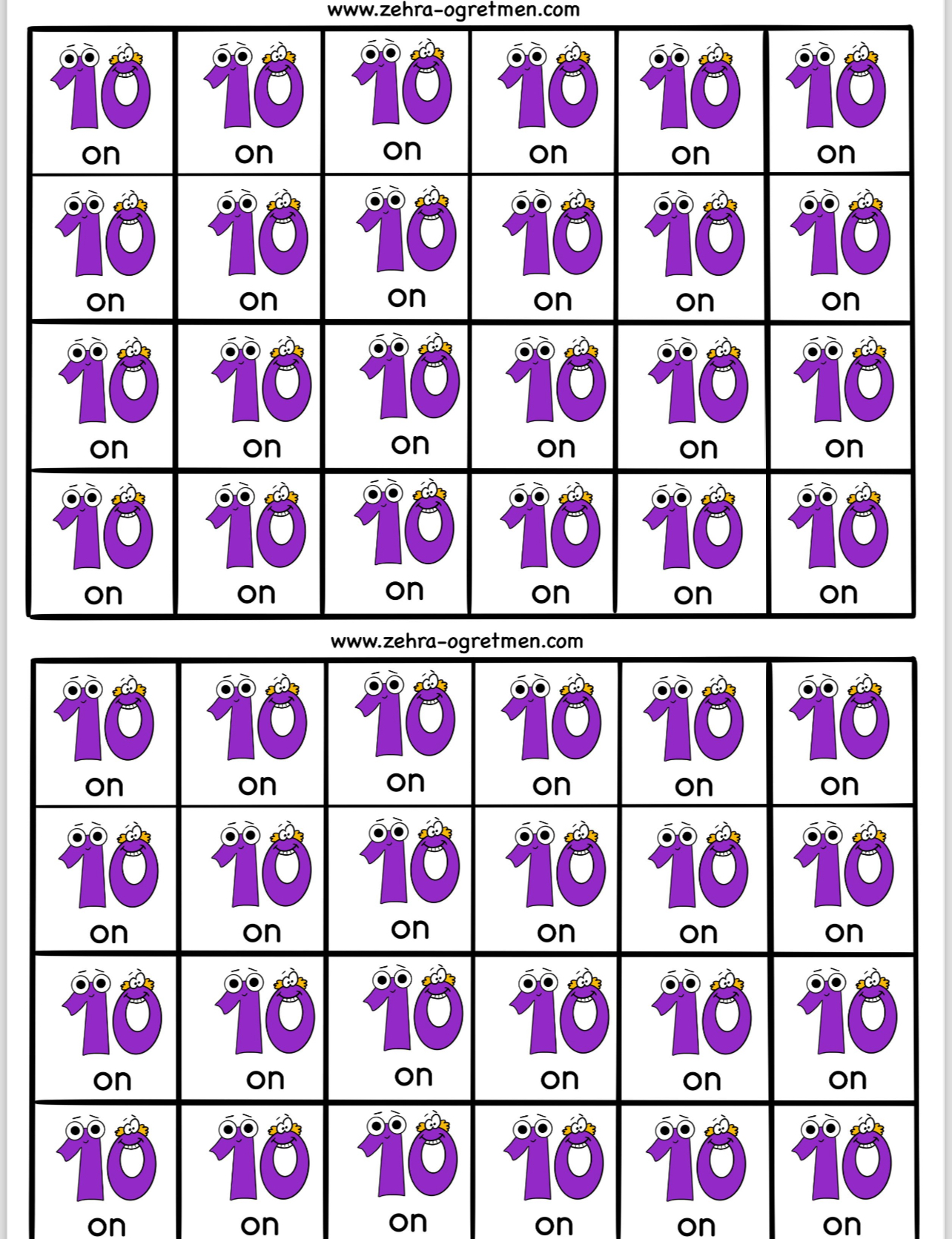 O Sesi Defter Dikte Görselleri ( 48 Öğrenci İçin ) RENKLİ