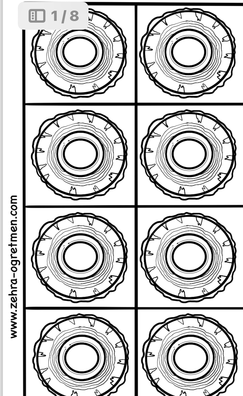 O Sesi Defter Dikte Görselleri ( 15 24 30 48 Öğrenci İçin RENKSİZ)