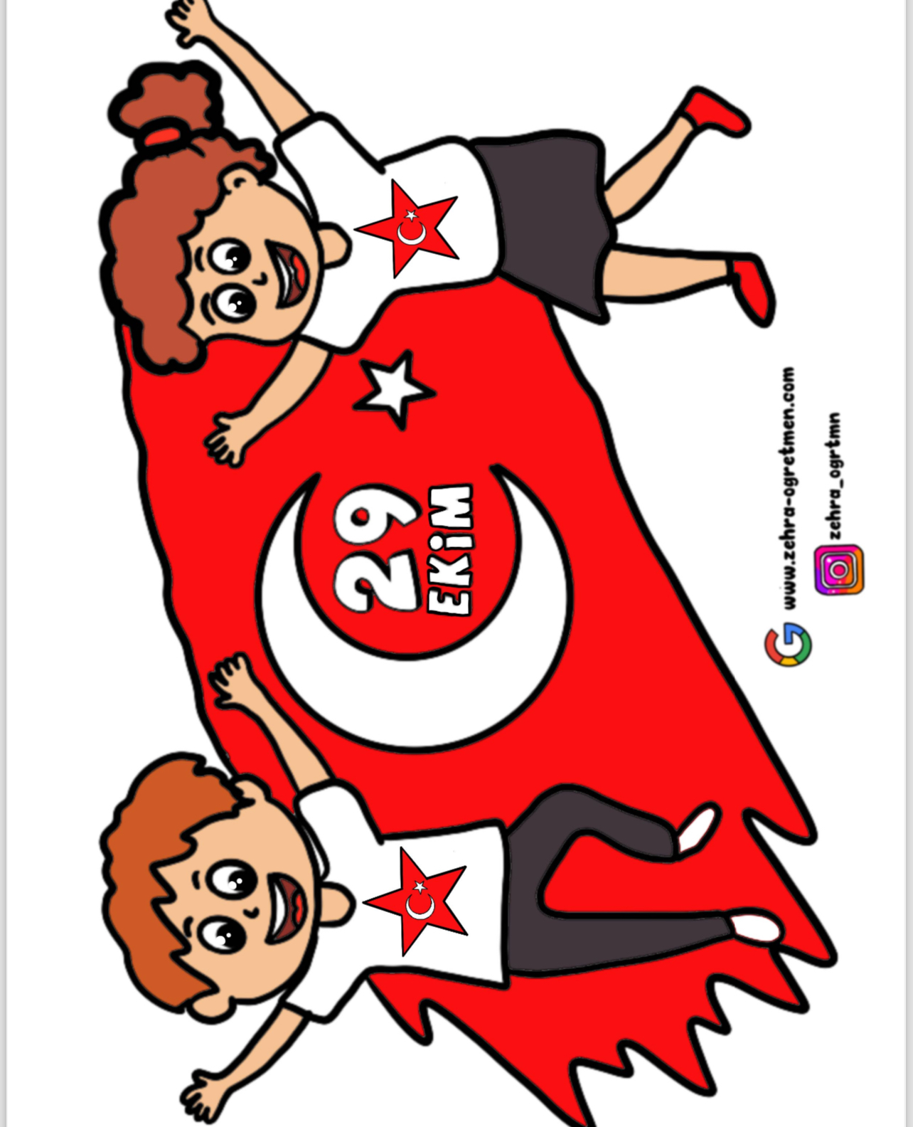 29 Ekim Cam Süslemeleri 100. Yıl ( A4 RENKLİ)