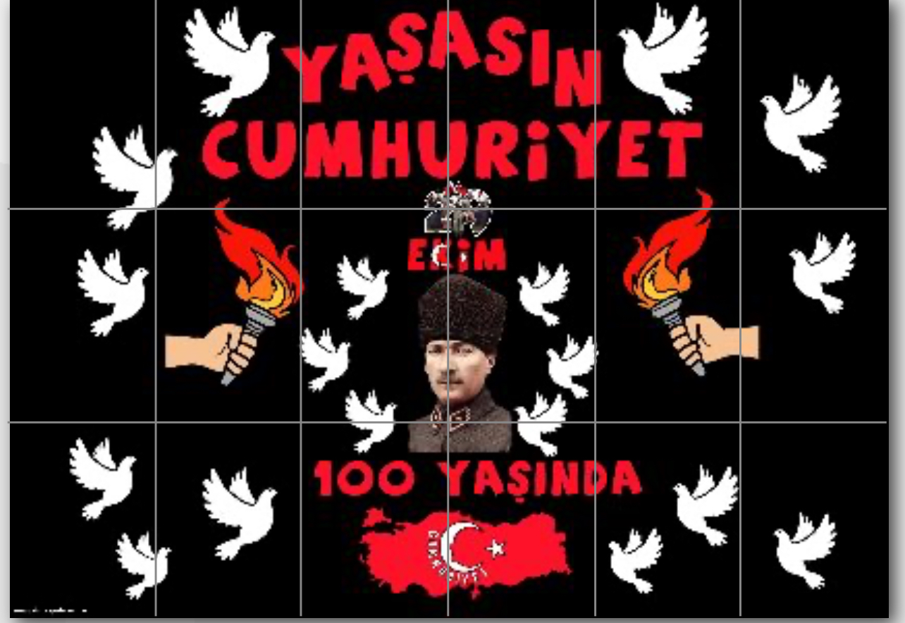 18 A4 Yaşasın Cumhuriyet Panosu