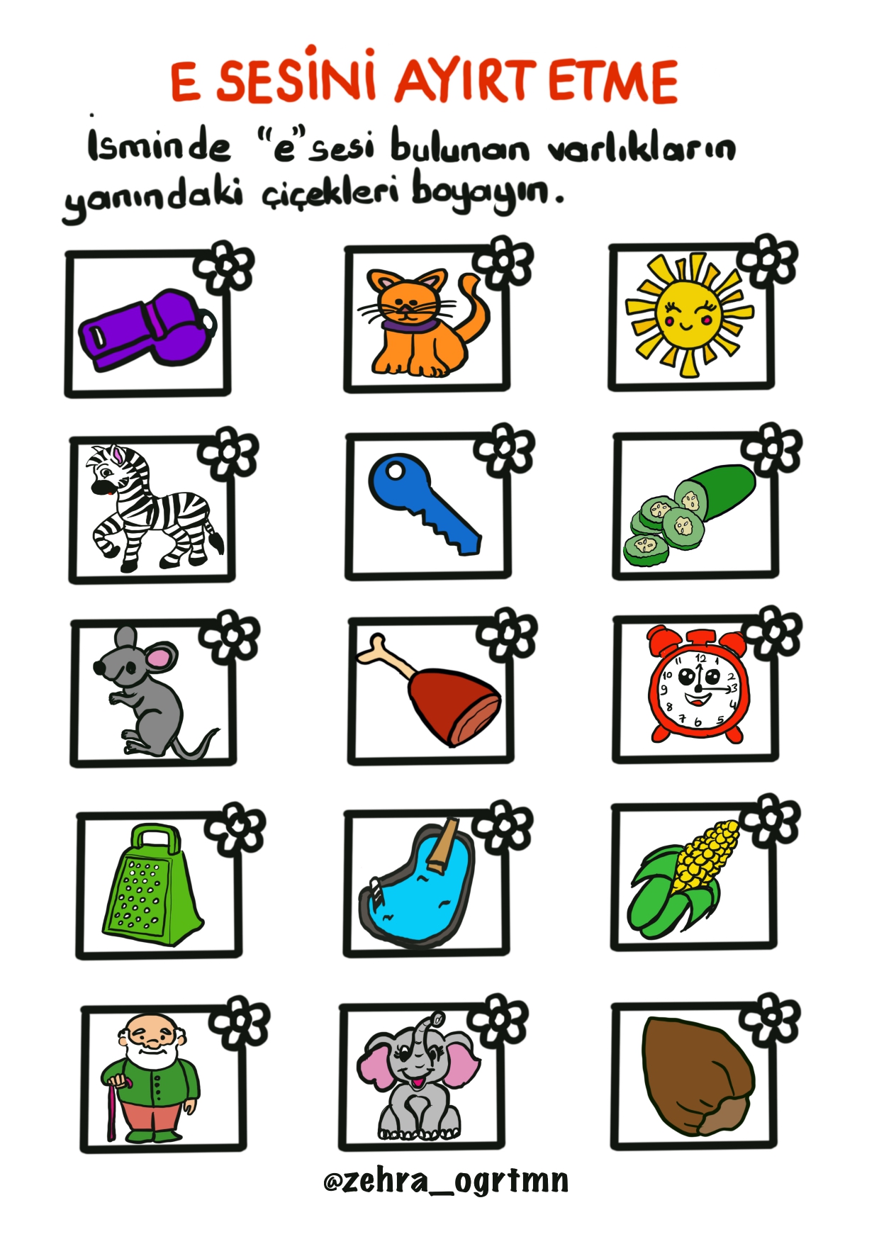 ELAKİN Ses Ayırt Etme Etkinlikleri - Ücretsiz İndir