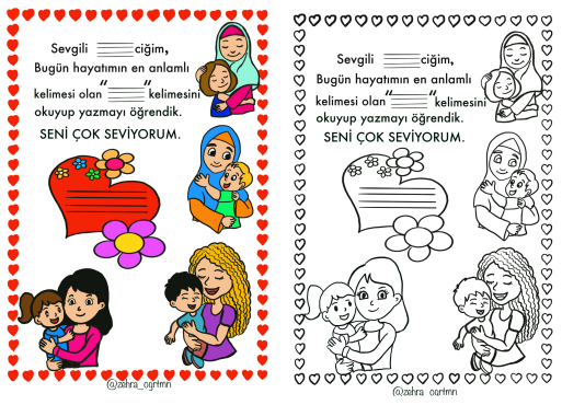 N Sesi Anne Yazma Etkinliği - Ücretsiz İndir